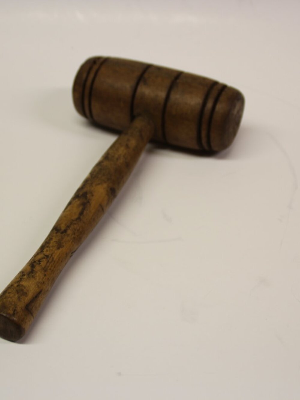 Primitive Vintage 10" Wooden Mallet Tool Woodworking Craft Hammer Antique Decor